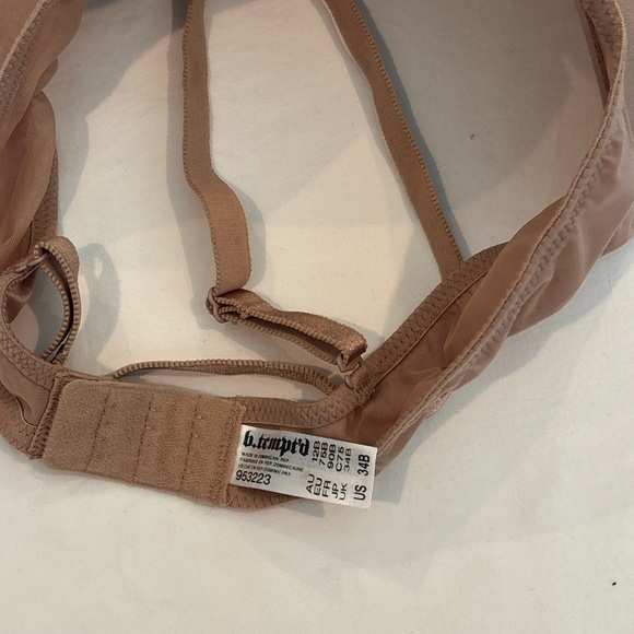 NWT b.tempt’d by Wacoal Lace Trim Convertible Underwire Bra in Nude - Picture 3 of 3